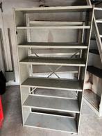 2 stalen kasten met planken, Ophalen, Met plank(en), Gebruikt, 50 tot 100 cm