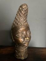 Afrikaans beeld, vrouwenhoofd, handgemaakt, tribale kunst, Antiek en Kunst, Kunst | Beelden en Houtsnijwerken, Verzenden