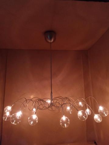 Harco loor design lamp 14 kristalheldere bollen bubbles  beschikbaar voor biedingen