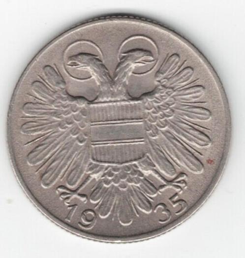 25-891 Oostenrijk 1 schilling 1935, Postzegels en Munten, Munten | Europa | Niet-Euromunten, Losse munt, Oostenrijk, Verzenden