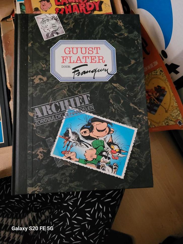 Guust Flater Archief door Franquin - Stripboek, Boeken, Stripboeken, Gelezen, Eén stripboek, Ophalen of Verzenden