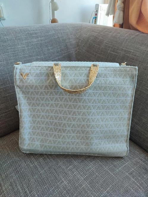 Sjieke shopper/laptoptas Josh V, Sieraden, Tassen en Uiterlijk, Tassen | Damestassen, Zo goed als nieuw, Shopper, Grijs, Ophalen of Verzenden