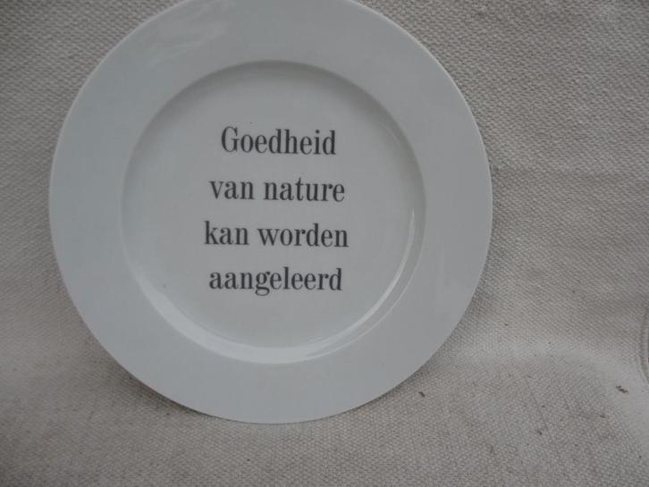 Kunst bord Margriet Kemper met spreuk, Antiek en Kunst, Kunst | Overige Kunst, Ophalen of Verzenden