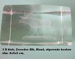 uit Zweden, 3D kristalblok met ELK = Eland,, Ophalen of Verzenden, Nieuw