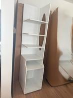 Zware kast op wielen 201 cm hoog, Huis en Inrichting, Kasten | Boekenkasten, Ophalen, Zo goed als nieuw, 25 tot 50 cm, Minder dan 100 cm