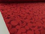 Maharam / Brunschwig & Fils Volute Damask; 12 mtr meubelstof, 120 cm of meer, Ophalen of Verzenden, Katoen, Rood