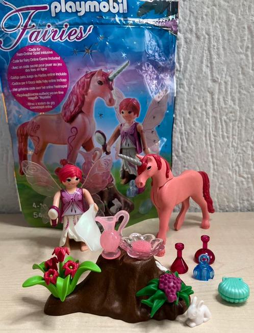 5443 Playmobil Zorgfee met Eenhoorn Roos, complete set!, Kinderen en Baby's, Speelgoed | Playmobil, Zo goed als nieuw, Complete set