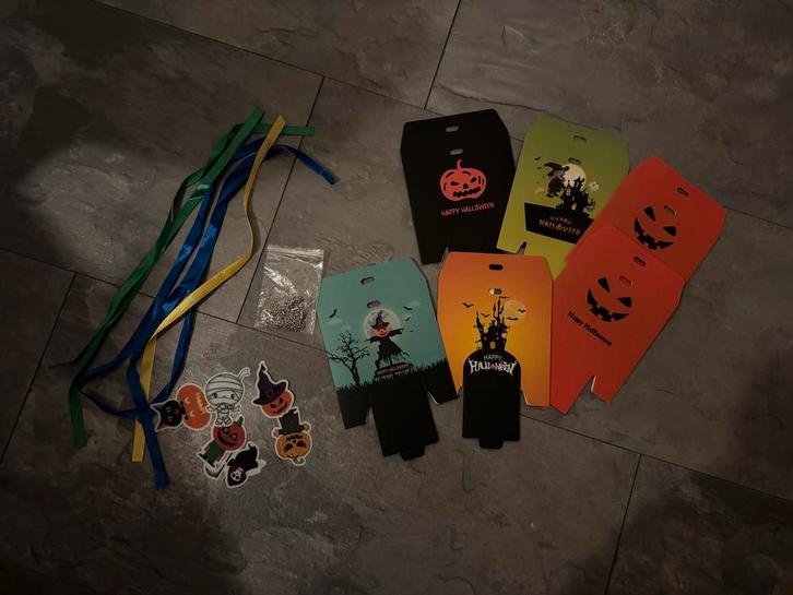 Halloween traktatie zakjes - DIY, Hobby en Vrije tijd, Feestartikelen, Nieuw, Feestartikel, Halloween of Griezel, Ophalen of Verzenden
