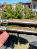 12-delige Italiaanse messenset in faux croco doos – Caranti, Ophalen of Verzenden, Zo goed als nieuw, Rvs of Chroom