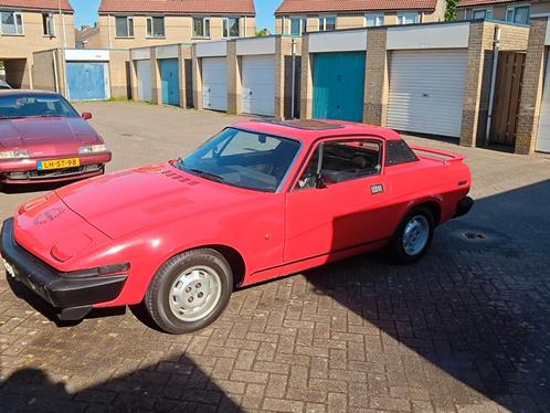 Triumph Tr-7 2.0 1978 rood, Auto's, Triumph, Particulier, Benzine, Coupé, Handgeschakeld, Origineel Nederlands, Wit, Ophalen