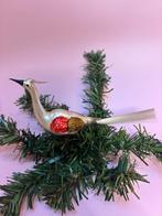 Oude antieke kerstbal Pauw fiber staart, Diversen, Ophalen of Verzenden