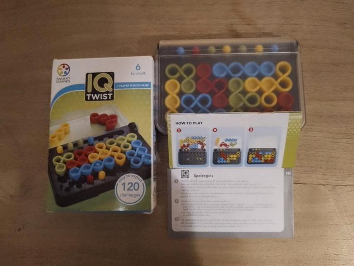 IQ Twist Smart Games Puzzel, Hobby en Vrije tijd, Denksport en Puzzels, Zo goed als nieuw, Legpuzzel, Minder dan 500 stukjes, Ophalen of Verzenden
