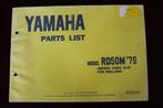 Yamaha RD50M 1979 parts list RD 50 M onderdelen boek, Fietsen en Brommers, Ophalen of Verzenden, Gebruikt
