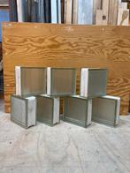 7x Vintage Glasblokken 19x19x8, Ophalen, Gebruikt, Overige typen