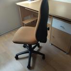Bureau met bureaustoel, Huis en Inrichting, Ophalen, Zo goed als nieuw, Zwart