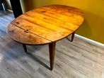 Ovale antieke eikenhouten eettafel, Huis en Inrichting, Tafels | Eettafels, Ophalen, Gebruikt, 100 tot 150 cm, Eikenhout