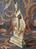 Mooi oud koper beeldje uit India van Krishna 22 cm., Antiek en Kunst, Ophalen of Verzenden