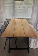 Eettafel eiken 190x90, Huis en Inrichting, Ophalen, Eikenhout, 50 tot 100 cm, Zo goed als nieuw