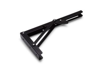 2x inklapbare plankdragers – zwart staal – 400x195 mm beschikbaar voor biedingen