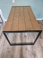 Lichthouten eettafel, Ophalen, Gebruikt, 100 tot 150 cm, 50 tot 100 cm