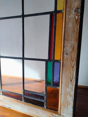 Kleine glas-in-lood ramen, jaren 30 beschikbaar voor biedingen