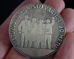Litouwen Communistische Partij 50 jaar 1968 Brons Verzilver, Antiek en Kunst, Curiosa en Brocante, Ophalen of Verzenden