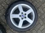 Licht metalen velgen 16 inch met winterband voor Volvo V70, Ophalen, Gebruikt, 16 inch, Banden en Velgen