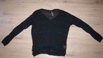 Zwart Truitje met Blauwe Glitter M, Maat 38/40 (M), Zwart, Ophalen of Verzenden, Gedragen