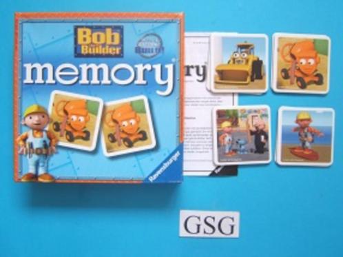 Bob de Bouwer memory nr. 21 724 3-02, Hobby en Vrije tijd, Gezelschapsspellen | Overige, Zo goed als nieuw, Ophalen