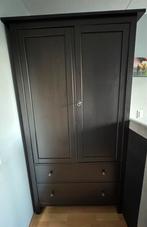 Ikea Hemnes garderobe kast zwart, Huis en Inrichting, Kasten | Kledingkasten, Ophalen, Met hangruimte, 50 tot 100 cm, Zo goed als nieuw
