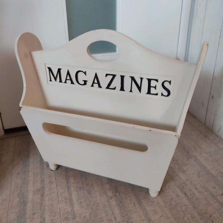 Rivièra Maison houten tijdschriftenrek 25 x 55 cm 45 cm hoog, Huis en Inrichting, Woonaccessoires | Kapstokken, Wandkapstok, Minder dan 100 cm
