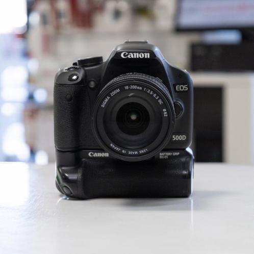 Canon EOS 500D + 18-200 f/3.5-6.3 (Heerenveen), Audio, Tv en Foto, Fotocamera's Digitaal, Gebruikt, Spiegelreflex, Canon, Ophalen of Verzenden