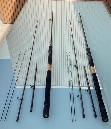 Te koop 2 maal zo goed als nieuw Daiwa Airity 9-10ft feeders beschikbaar voor biedingen