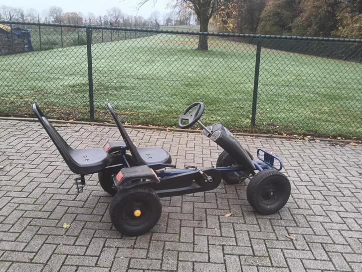 Trapskelter Duozit + Kiepkar, Kinderen en Baby's, Speelgoed | Buiten | Skelters, Zo goed als nieuw, Duozit, Met kar of aanhanger