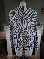 Sandwich wit grijs zebra print vest cape cardigan XXL 46 48, Kleding | Dames, Verzenden, Wit, Maat 46/48 (XL) of groter, Sandwich
