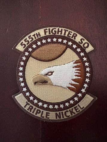 555th Fighter Squadron “Triple Nickel” F-16 patch beschikbaar voor biedingen