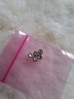 Piercing opschroef balletjes titanium, zilver, Ø 3mm, Oor- of Traguspiercing, Nieuw, Ophalen of Verzenden, Zilver