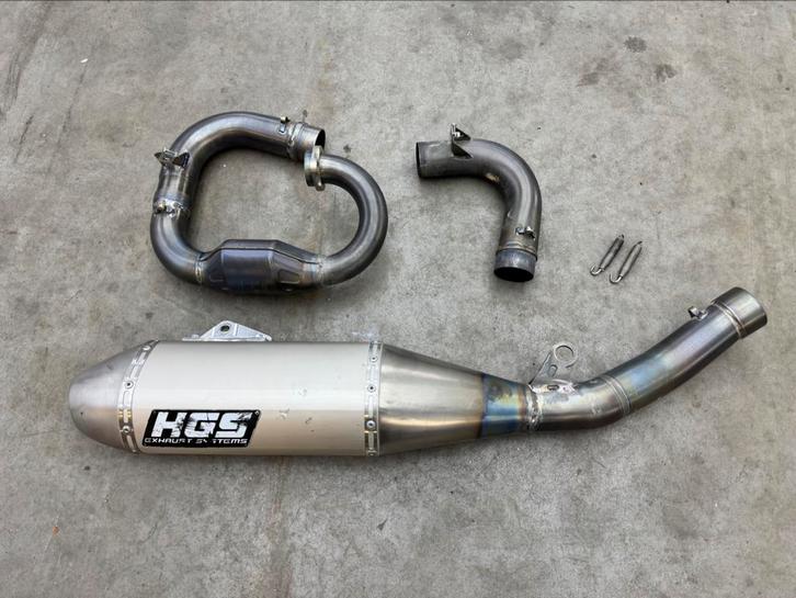 Titanium HGS uitlaatsysteem Yamaha YZ450F 2020-2022, Motoren, Onderdelen | Yamaha, Gebruikt, Ophalen of Verzenden
