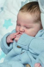 Reborn pop Quinlyn - artiest Svetlana Gundarina, Verzamelen, Poppen, Ophalen of Verzenden, Nieuw, Pop, Levensecht of Reborn