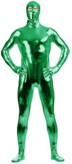 Groen heren bodysuit / catsuit glimmend zentai wetlook suit, Verzenden, Nieuw, Kleding