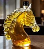 Prachtige glazen Whisky karaf Paardenhoofd (350ml), Verzamelen, Glas en Borrelglaasjes, Ophalen of Verzenden, Nieuw, Overige typen