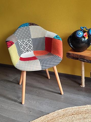 "Lund patchwork". Eetkamer stoelen,Multicolor  beschikbaar voor biedingen
