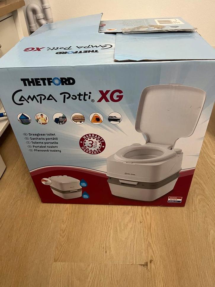 Thetford Campa Potti XG Draagbaar Toilet - Nieuw!, Caravans en Kamperen, Kampeeraccessoires, Nieuw, Ophalen of Verzenden