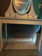 Kaptafel met krukje  make up tafel, Huis en Inrichting, Tafels | Kaptafels, Ophalen, Gebruikt, 50 tot 100 cm, Minder dan 100 cm