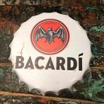 Metalen wandbord bierdop Bacardi, Ophalen of Verzenden, Nieuw, Reclamebord