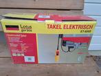 Electrische takel Lotus, Doe-het-zelf en Verbouw, Lieren en Takels, Ophalen, Zo goed als nieuw, Elektrisch