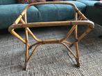 Rotan / bamboe onderstel salontafel / plantentafel Boho!, Huis en Inrichting, Tafels | Bijzettafels, Ophalen, Gebruikt, 75 cm of meer