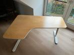 Hoek bureau ikea bekant, Huis en Inrichting, Ophalen of Verzenden, In hoogte verstelbaar, Zo goed als nieuw, Bureau