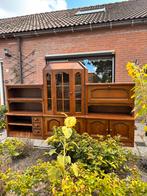 Eiken wandkast, Ophalen, Zo goed als nieuw, 25 tot 50 cm