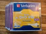 5 x Verbatim DVD-RW 1.4 GB - 4x speed - 30 min, Computers en Software, Beschrijfbare discs, Nieuw, Dvd, Verbatim, Ophalen of Verzenden